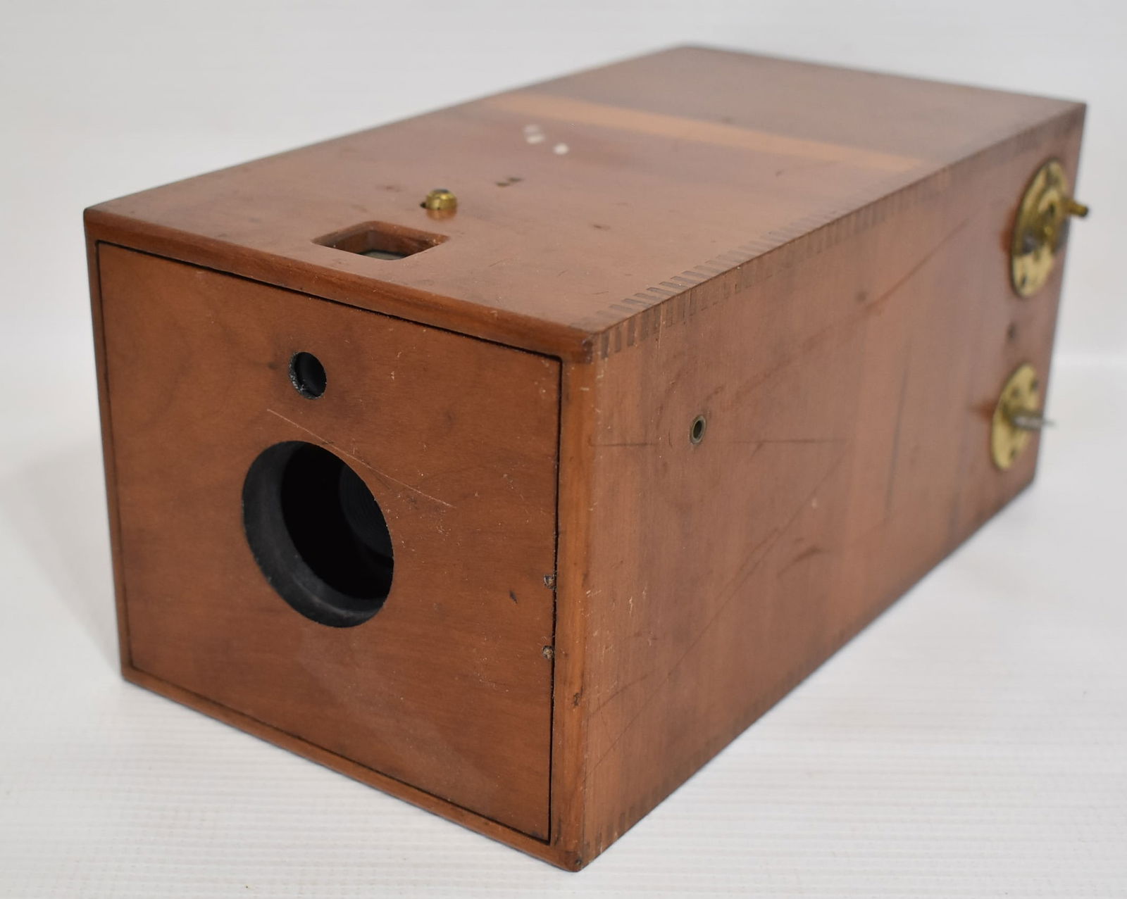 FINE EARLY KODAK #1 CHERRY BOX CAMERA, C. 1880, #1351 (1 of 10)