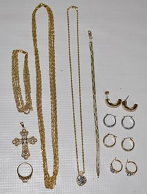 ASST 14KT YELLOW GOLD FINDINGS, 20TH C., W. 19.1 DWT