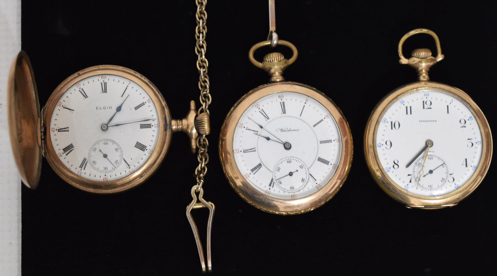 LOT (3) ASSORTED MENS O/F & HUNT CASE POCKET WATCHES (1 of 15)