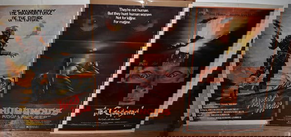 3 VINTAGE MOVIE POSTERS INCL. MAD MAX/HUMANOIDS