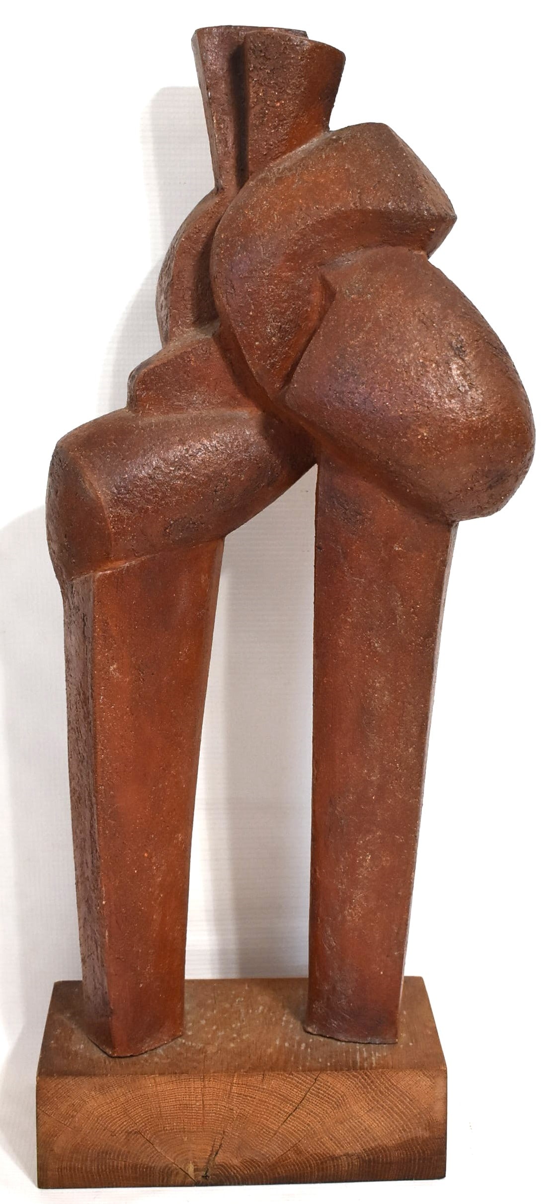 CARVED STONE ABSTRACT SCULPTURE, MANNER OF ARCHIPENKO (1 of 7)