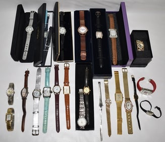 LOT ASST. WATCHES INCL. INVICTA, ARMITRON, GRUEN, ETC.