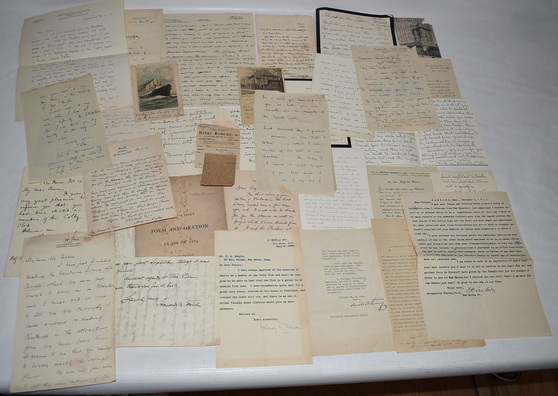 LG GROUP AUTOGRAPHED LETTERS SIGNED TO PROF. PERRIN (1 of 12)