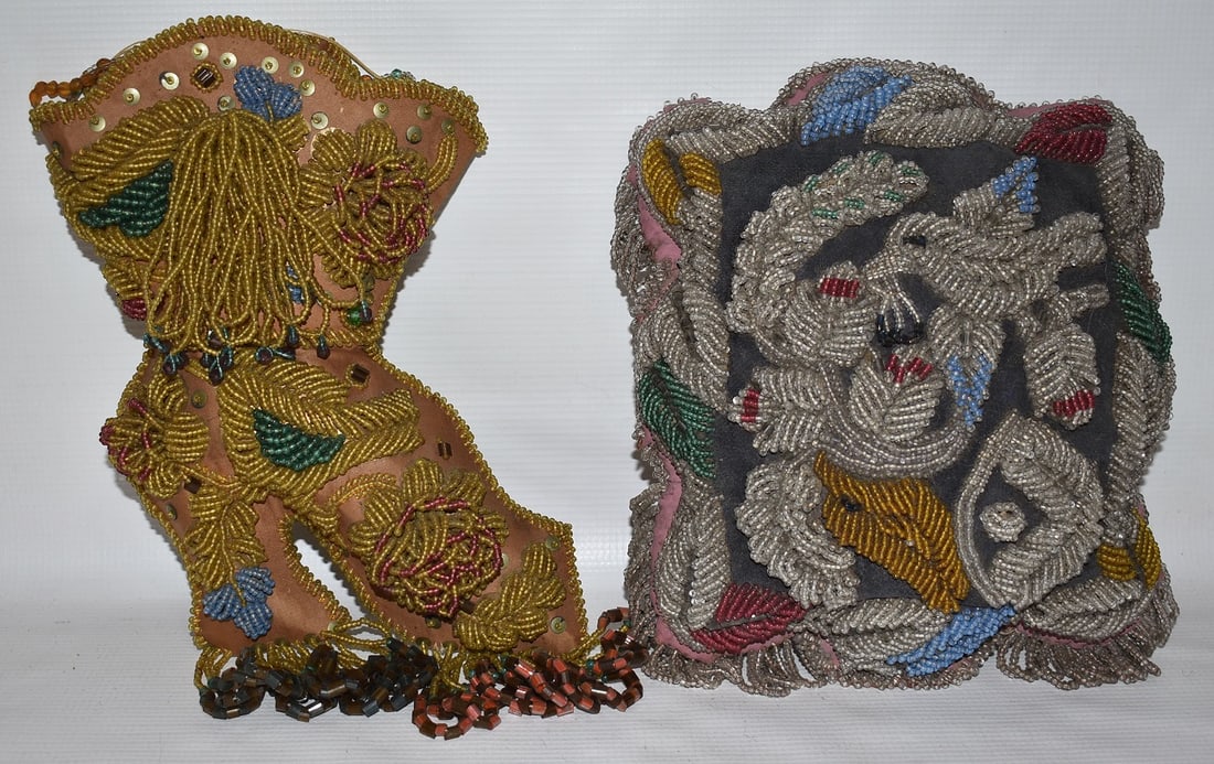 LOT (2) AMERICAN INDAN BEADED TRADING POST ITEMS, 20TH C. (1 of 11)