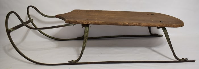 EARLY COUNTRY CHILDS SLEIGH, 19/20TH C., L. 28"