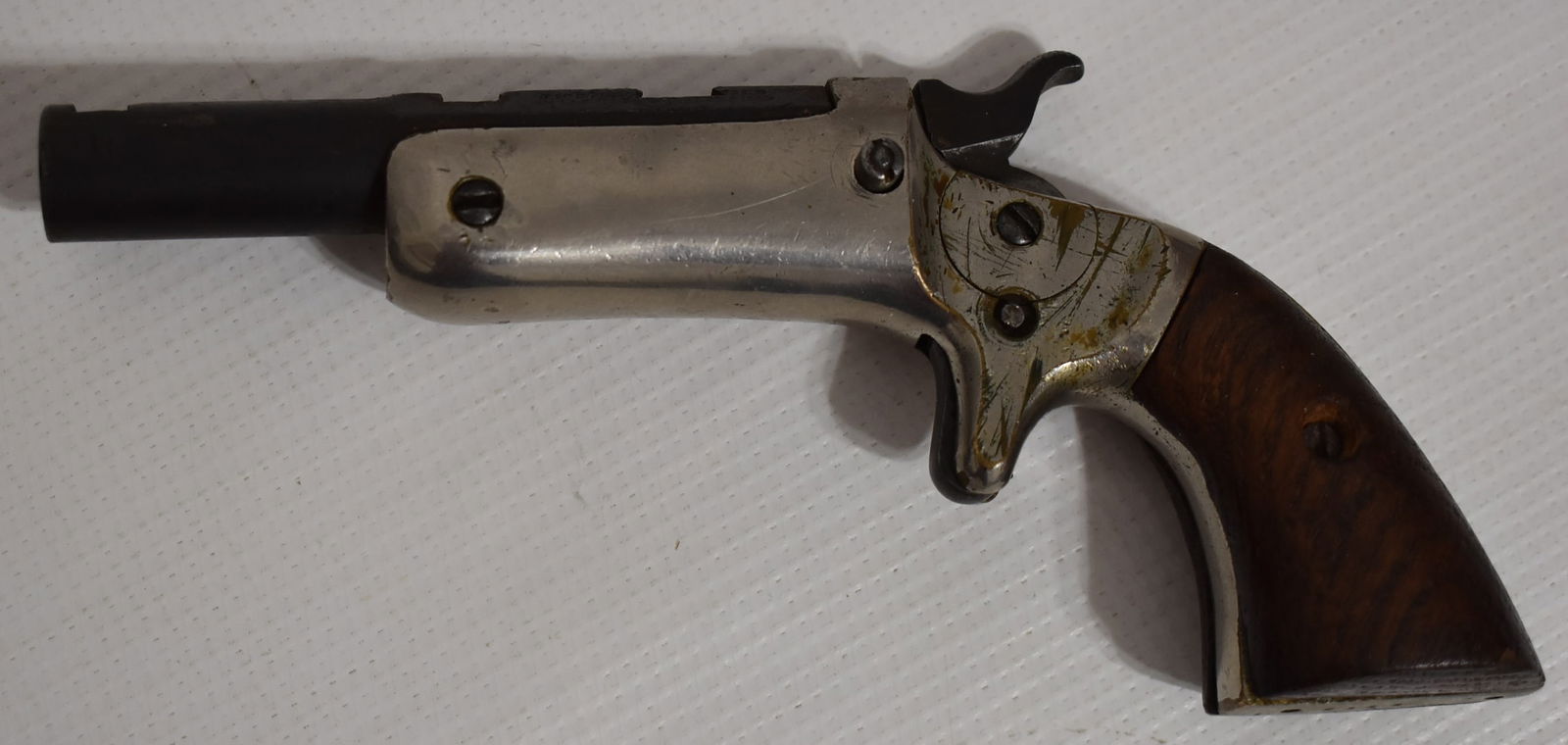J. STEVENS SINGLE SHOT 22 CAL. POCKET PISTOL, C. 1864