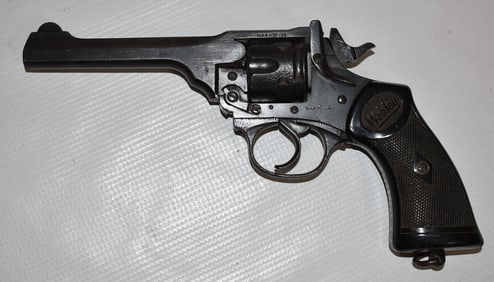 WEBLEY 38 CAL. MARK IV REVOLVER, C. 1940, SERIAL 110087
