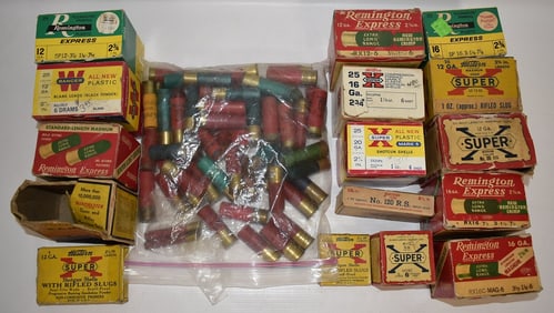 LARGE LOT ASSORTED VINTAGE SHOTGUN SHELLS W/ORIG. BOXES