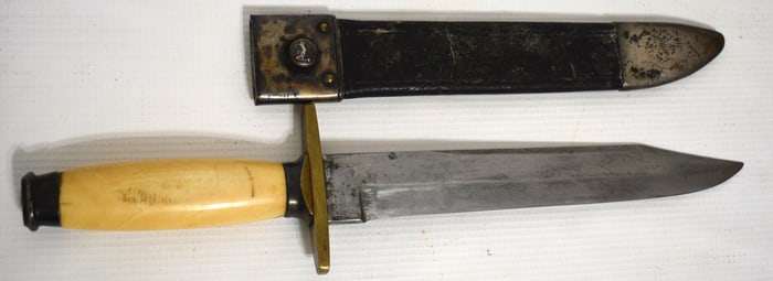 CIVIL WAR ERA BOWIE KNIFE, 19TH C., L. 14"