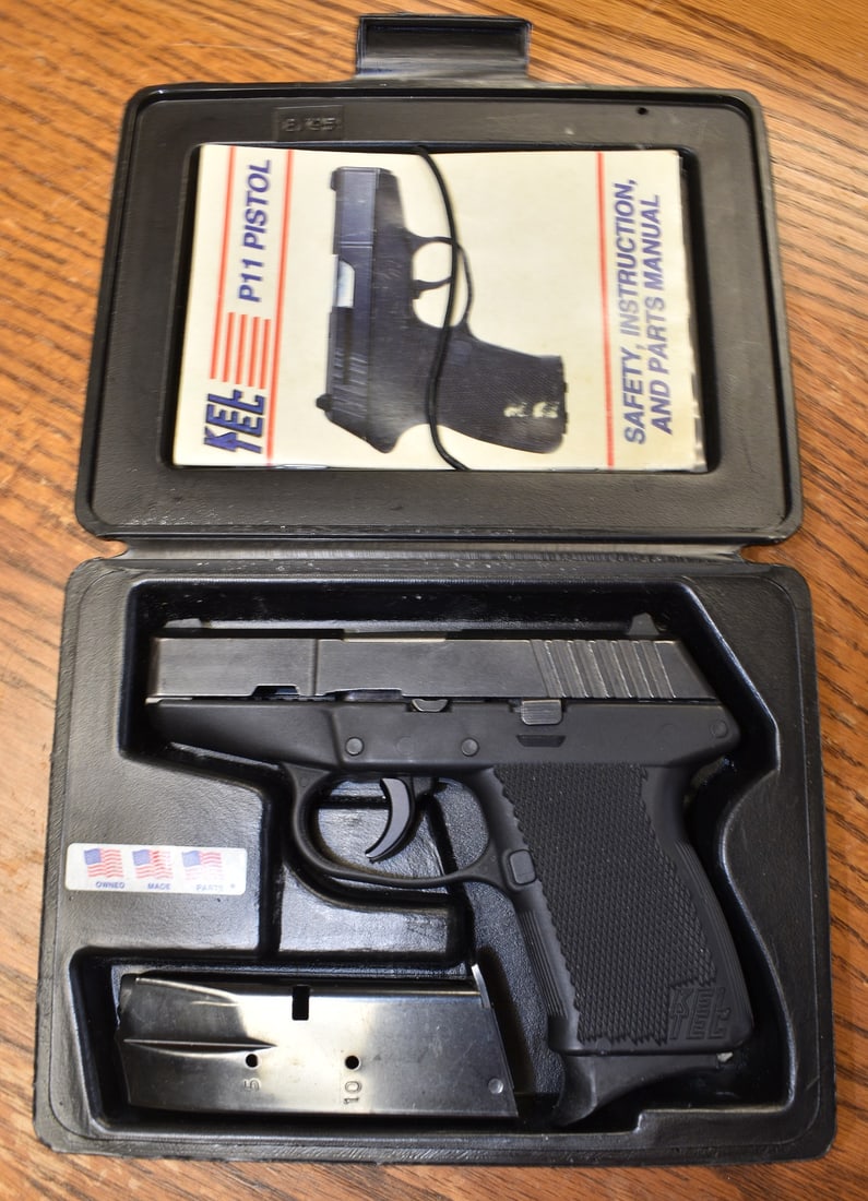 KEL-TEC P-11 9MM PISTOL, SERIAL #09308, BBL. 3 1/4": KEL-TEC P-11 9MM PISTOL, SERIAL #09308, BBL. 3 1/4" **NICS CHECK REQUIRED**