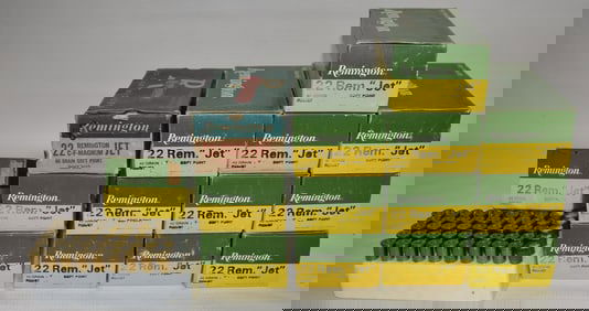 (14) BOXES 22 CAL. REMINGTON "JET" AMMO, NOS