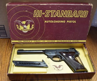 HIGH STANDARD "FIELD KING" SEMI-AUTO LUGER STYLE PISTOL