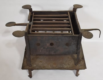 CIVIL WAR ERA BLACKSMITH IRON CAMP STOVE, C. 1850/60