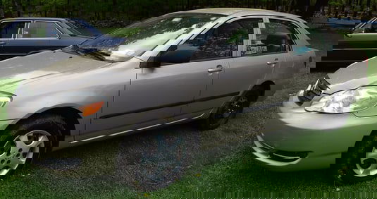 2007 TOYOTA COROLLA 4 DOOR SEDAN CHAMPAGNE, 78118 MILES