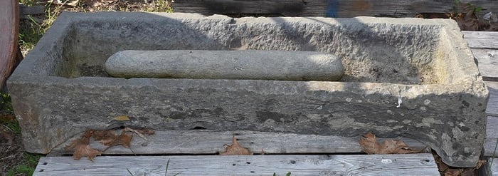 HUGE NATIVE AMERICAN INDIAN GRINDING STONE