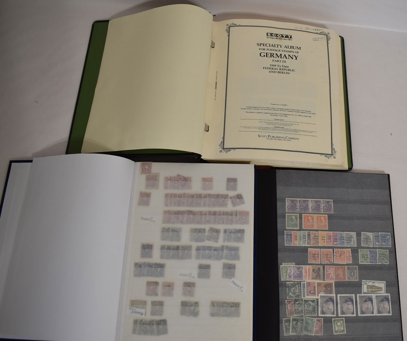 3 GERMAN POSTAGE STAMP ALBUMS INC. SCOTT BOOK 1958-1995 (1 of 14)