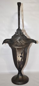 DURGIN ? STERLING SILVER RETICULATED FLOWER BASKET