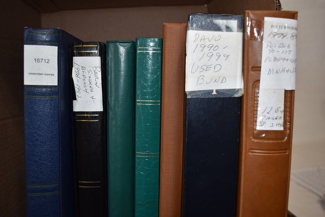 7 ASST GERMAN/BERLIN/AMSTERDAM STAMP ALBUMS/STOCK BOOKS (1 of 5)