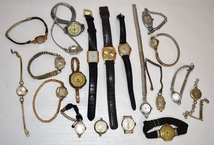 20 ASSORTED VINTAGE LADIES WRIST WATCHES, C. 1950/90'S