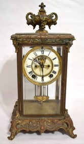 ANSONIA FRENCH STYLE CRYSTAL REGULATOR CLOCK