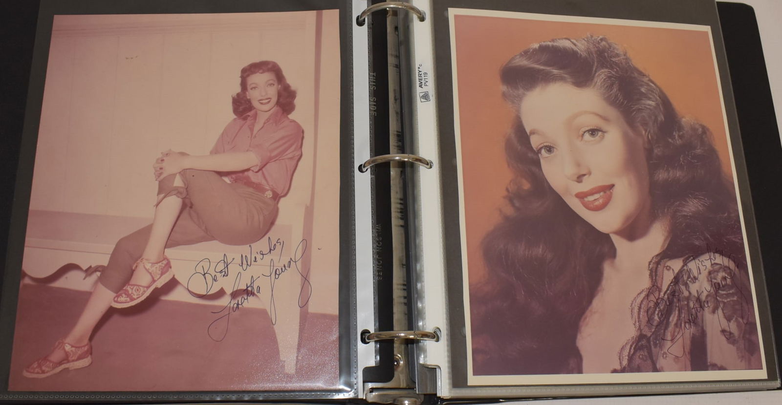 (46) VINT. AUTOGRAPHED PHOTOS INCL. LORETTA YOUNG (1 of 9)