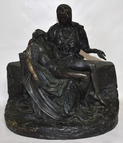BRONZE "FLORENTINE PIETA" UNSIGNED, 20TH C.