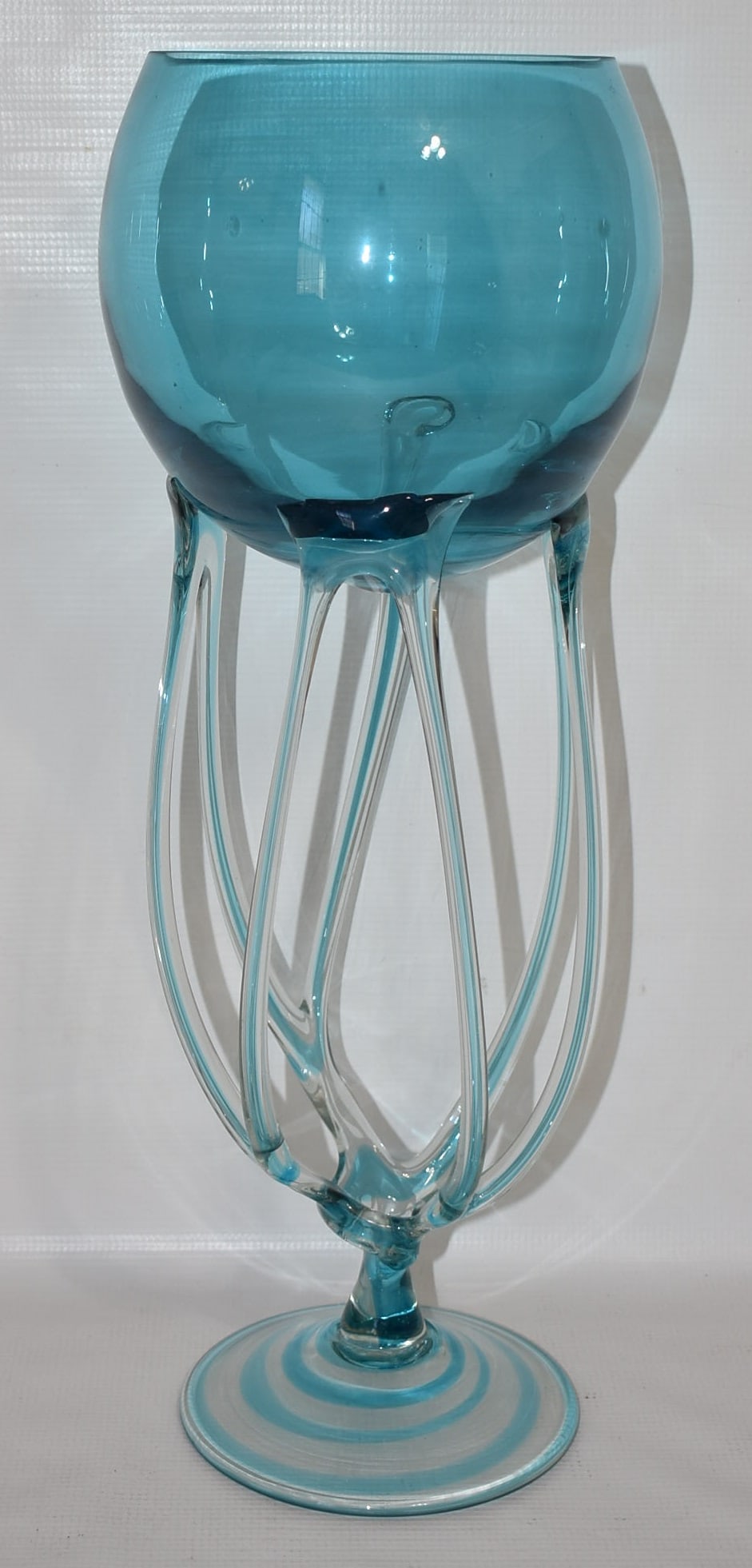 MURANO ART GLASS GOBLET/VASE, C. 1960, H. 19" (1 of 6)