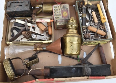 ASST. COUNTRY SMALLS INCL. BOTTLE OPENERS, 19/20TH C.