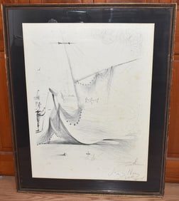 LITHO "THE FISHERMAN" SIGNED DALI (SALVADOR)