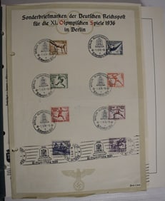 GERMAN POSTAGE STAMP ALBUM FULL  MINT/USED STAMPS