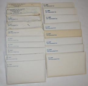 LOT (18) 1974-1979 U.S. MINT UNC. COIN SETS