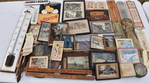 LARGE LOT ASSORTED ADVERTISING, 19/20TH C.