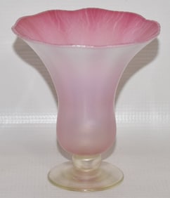 TIFFANY STUDIOS PASTEL ART GLASS FAVRILE VASE #1872
