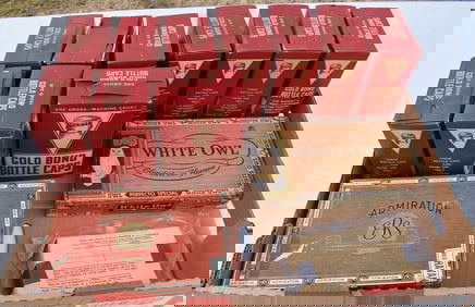 LARGE LOT GOLD BOND BOTTLE CAPS, 20TH C.