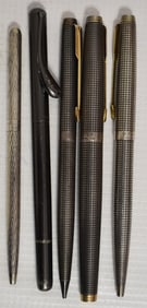 LOT (5) TIFFANY & CO., PARKER STERLING PENS/PENCILS
