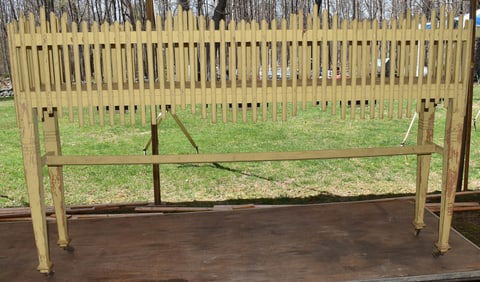 FOLK ART PINE (BUTTERNUT PAINTED) FLOWER BOX