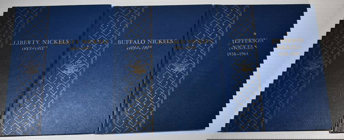 LOT (3) ASSORTED NICKEL WHITMAN BOOKS (PARTIAL)