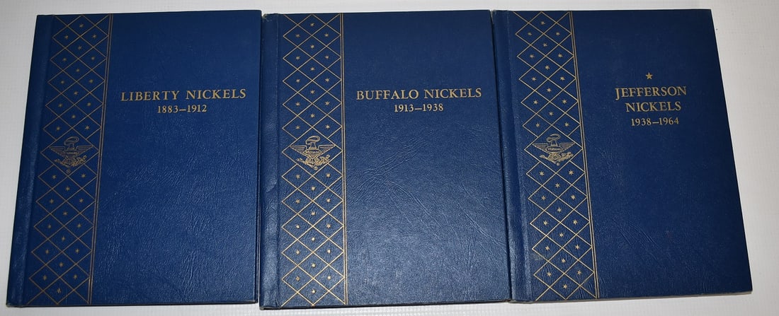 LOT (3) ASSORTED NICKEL WHITMAN BOOKS (PARTIAL) (1 of 9)