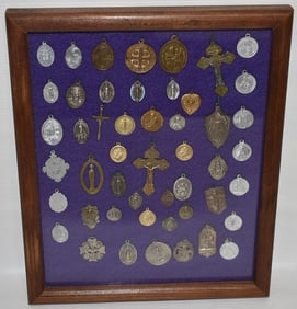 COLLECTION MULTI METAL ALL SAINTS PENDANTS, 20TH C.