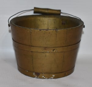 VINTAGE PAINTED MINIATURE BERRY BUCKET, 20TH C.