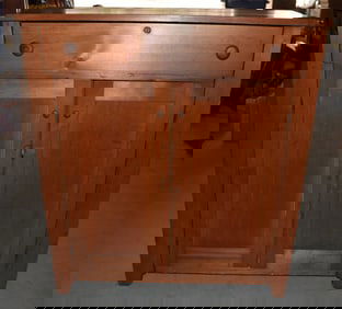 COUNTRY CHERRY JELLY CUPBOARD, 19TH C.