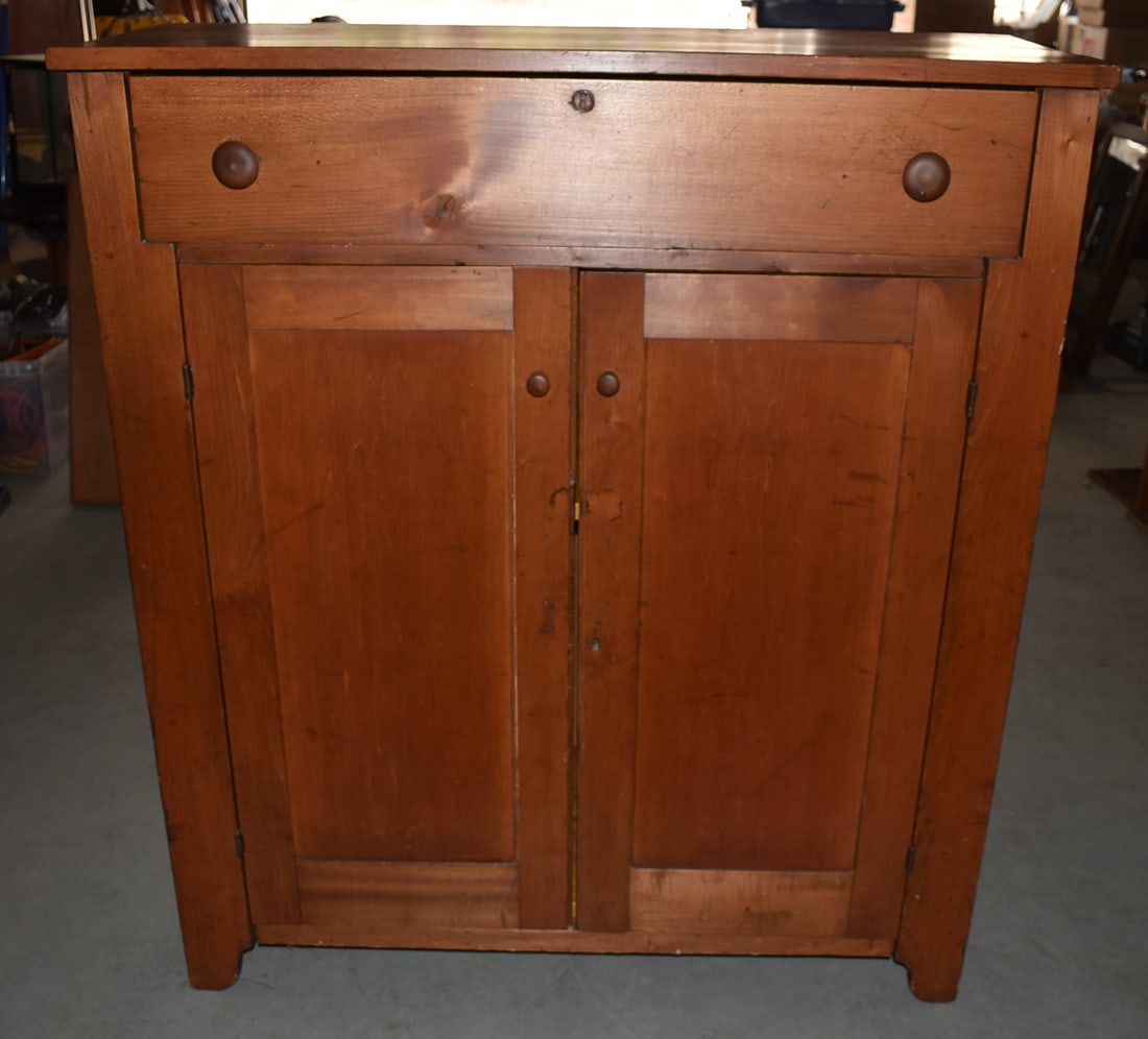 COUNTRY CHERRY JELLY CUPBOARD, 19TH C. (1 of 10)