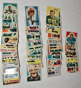 LARGE LOT 1955 BOWMAN FOOTBALL CARDS INCL. HIGH NUMBERS