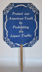 RARE CHRISTIAN WOMANS TEMPERANCE UNION (PROHIBITION FAN