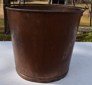 COUNTRY COPPER COOKING BUCKET, 19TH C.