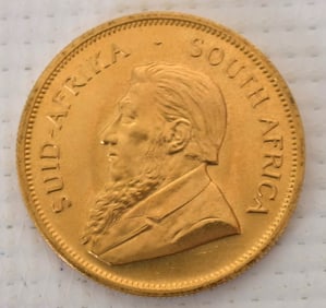 FINE 1977 SOUTH AFRICA 1 OZ. KRUGERRAND (UNC.)