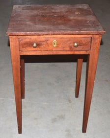 HUDSON VALLEY CHERRY SINGLE DRAWER STAND, 19TH C.