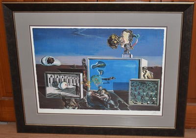 PRINT "ILLUMINED PLEASURE" AFTER DALI (SALVADOR)