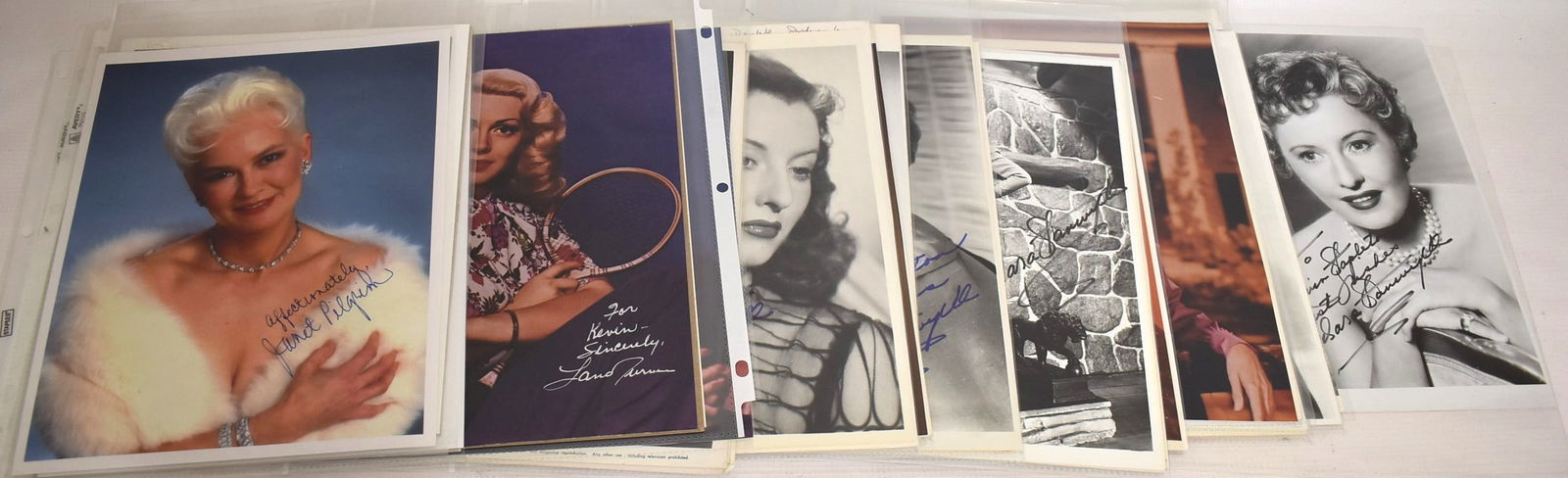 39 VINT. AUTOGRAPHED PHOTOS INCL. BARBARA STANWYCK (1 of 7)