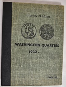 COIN BOOK WASHINGTON QUARTERS NEAR COMPLETE SET 78